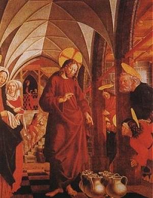 Michael Pacher: A kánai menyegző csodája 